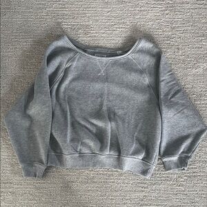 American Eagle Outfitters Heather Gray Crew Neck Sweater